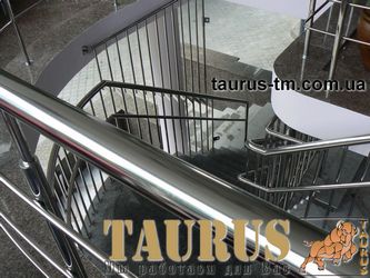 Перила, ограждения лестничного марша - эксклюзивные (Exclusive) из нержавеющей стали от TAURUS