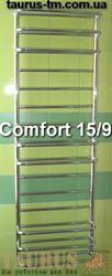 Большой и просто высокий полотенцесушитель Comfort 15/9 из нержавеющей стали зеркальной полировки для больших ванных комнат