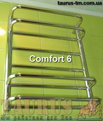 Полотенцесушитель Comfort 6/4 из полированной нержавеющей стали для ванной комнаты