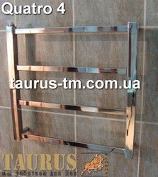 Маленький полотенцесушитель для ванной комнаты Quatro 4 из нержавеющей стали (TAURUS)