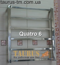 Полотенцесушитель Quatro 6 из нержавеющей стали (нижнее подключение)